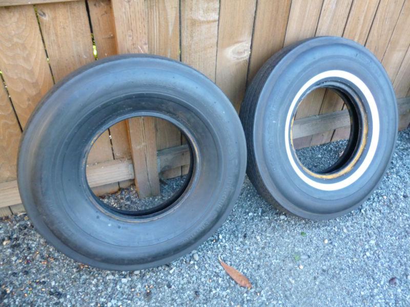 New set of coker bfgoodrich silvertown tires 850/14 narrow white wall