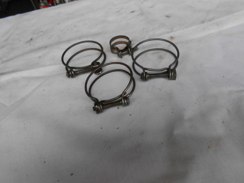 1949 plymouth hose clamps, original parts. (4 clamps)