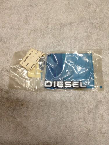 Nos oem ford diesel name plate decal badge emblem e43z-16098-a