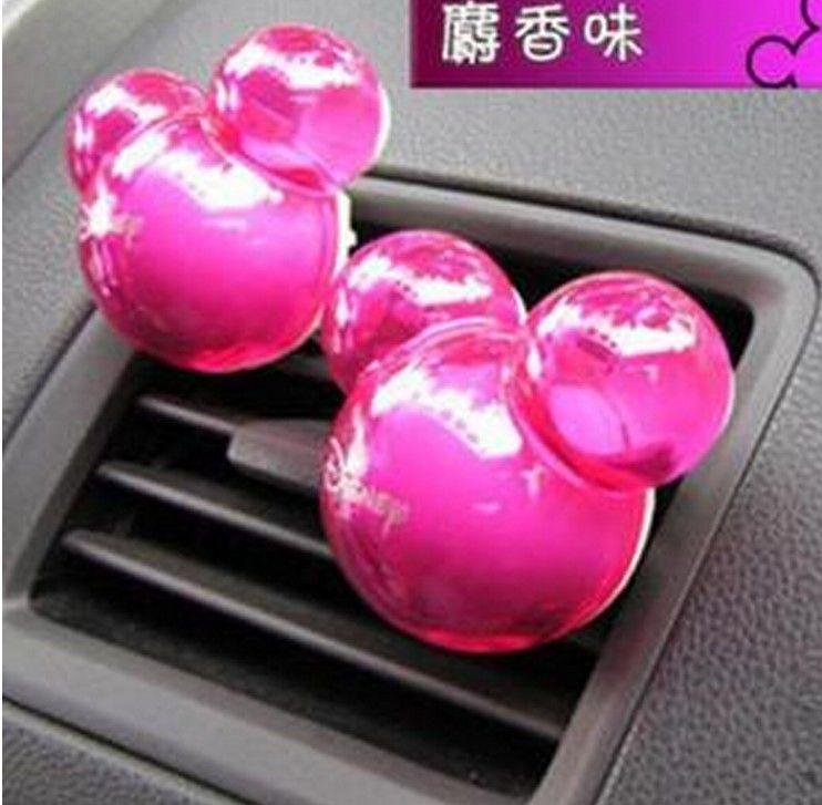C2 fashion disney mickey car accessories air freshener perfume 1 pair 2pc pink