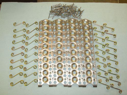 40 dzus plates 16 gauge .062&#034; and 40 springs and 80 pop rivets ( made in usa)