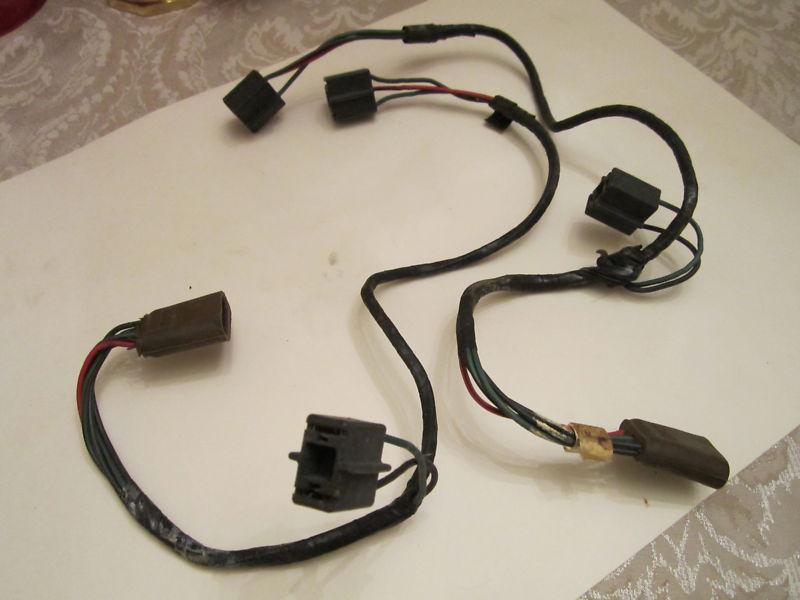 1969 ford mustang headlamp headlight wiring lead pair (2)