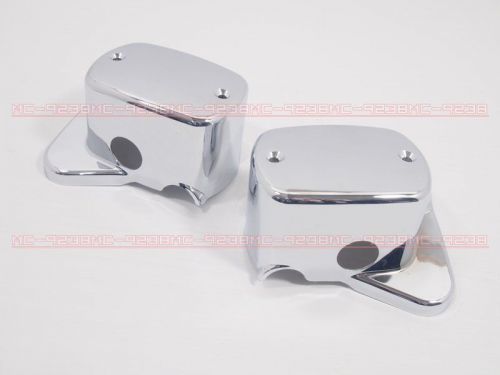 Chrome master cylinder cover brake &amp; clutch for t-max 500 yamaha tmax 08-11 m8#g