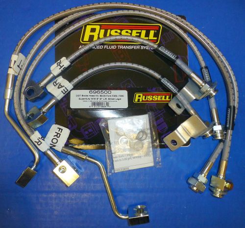 Russell 696500 brake line hose kit ford f250 f350 super duty excursio 6&#034; 8&#034; lift