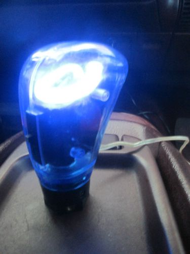 Neon light-up shift knob blue