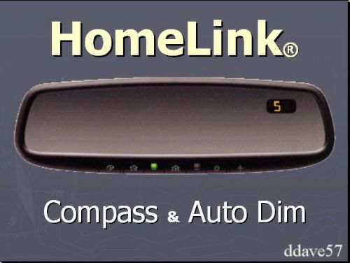 2012 amber gentex homelink, compass, auto dim, mirror kit