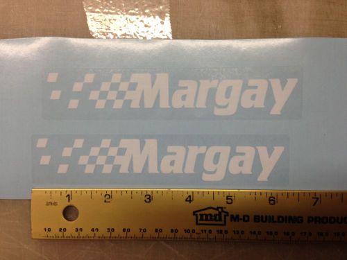 Margay white checkers karting decals vintage mcculloch kart racing