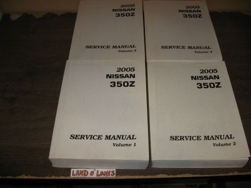 2005 nissan 350z shop/service manual set/4 especiallyniceconditionfairprice