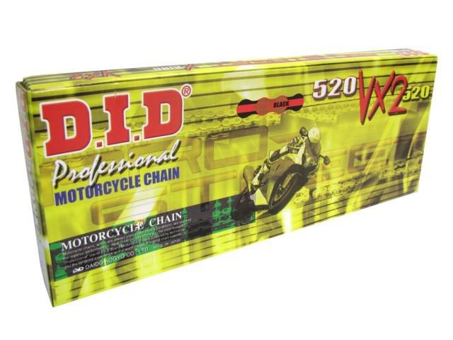 D.i.d 520vx2 x-ring chain 140 link natural steel