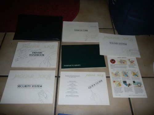 1998 jaguar xk8 owners manual set with case + free shipping