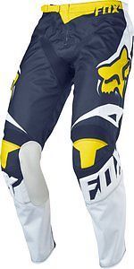 Fox racing 180 race 2015 limited edition mx/offroad pants white/yellow/blue
