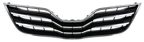 New 2010 2011 to1200325 fits toyota camry grille chrome and black xle model