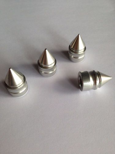 16pcs aluminum silver spike novelty valve stems cap, car tire/wheel valve caps