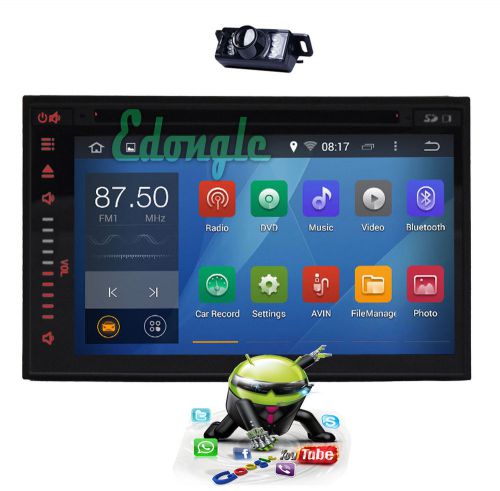 7&#034; 2din android 4.4 car stereo dvd radio gps wifi 3g radio touch screen + camera