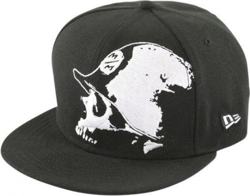 Metal mulisha black out mens fitted hat black/white