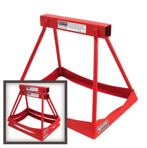 Jack stands set of 2 steel stack 14&#034; tall powder coated red drag joes quickcar