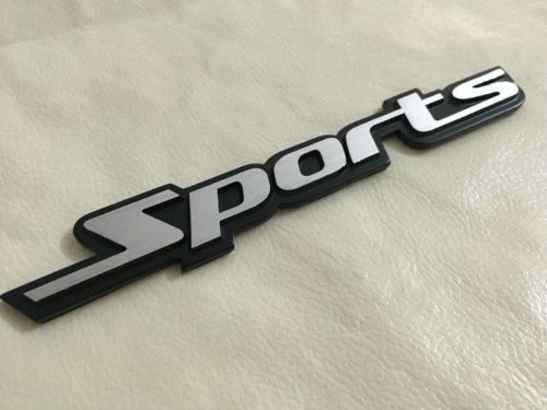 Sports brushed sticker 3d alloy metal logo emblem badge decal car auto universal