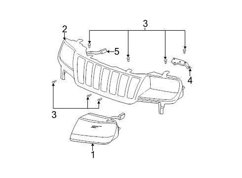 Chrysler oem jeep headlight wiring harness 05012604aa image 5