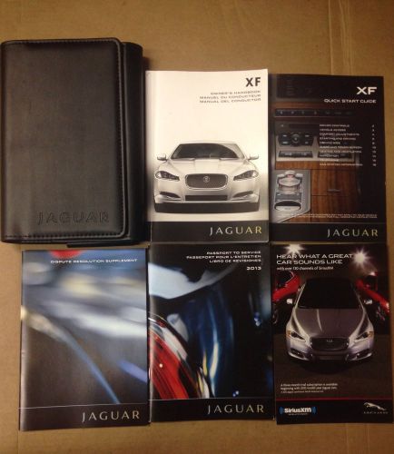 2013 jaguar xf owner&#039;s manual with case