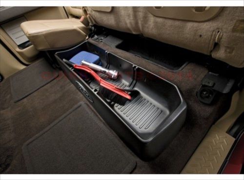 2009-2014 ford f-150 super cab under seat cargo organizer subwoofer oem new