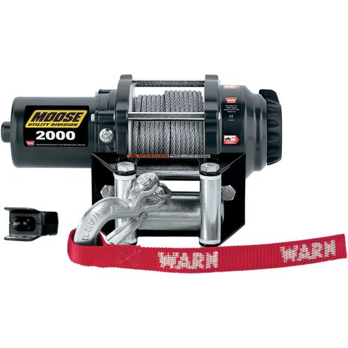 Moose racing 2000lb winch with wire cable (4505-0479)