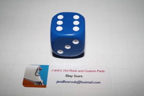 Blue dice air cleaner nut, tri power, cal custom, rat rod, t bucket, hot rod