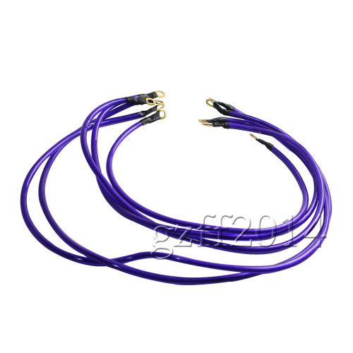 6 points grounding earth cable wire kit performance universal purple