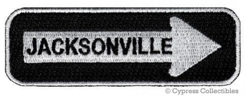 Jacksonville road sign biker patch embroidered iron-on motorcycle vest emblem