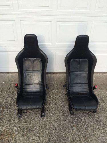 Lotus elise seats black leather non-probax