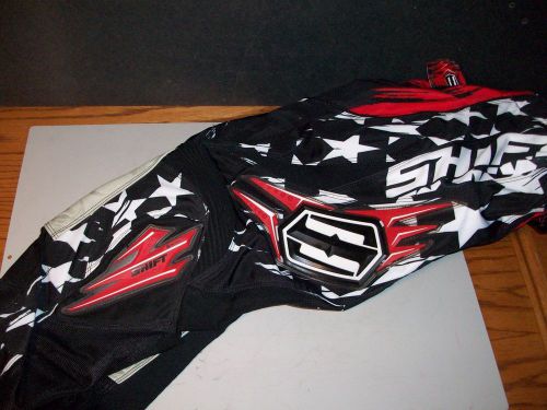 Shift racing faction pant size 30  motocross mx riding gear red black