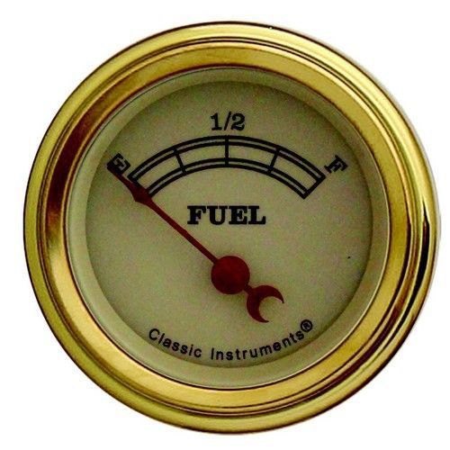 Classic instruments vt14glf fuel level e-f - (0-30 ohms fuel) - vintage - gold