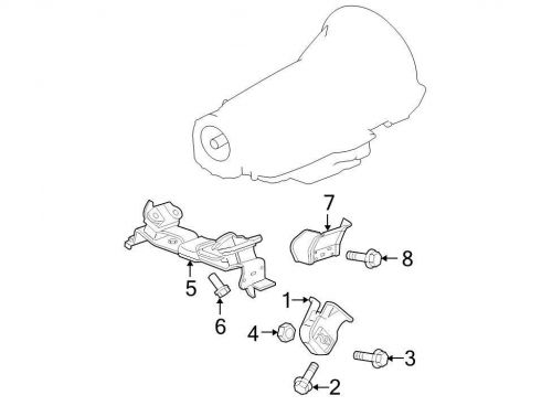 Chrysler oem jeep engine mount bracket 52090305ag image 1