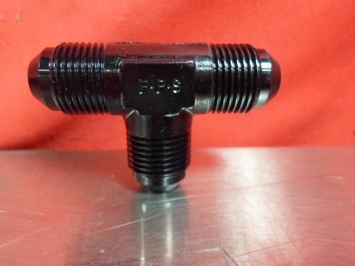 Fragola 482408 black aluminum  tee -8 an male adapter fitting
