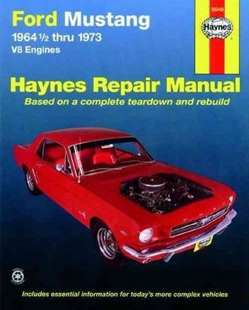 Haynes repair manual ford mustang 1964 1/2 - 1973 // v8