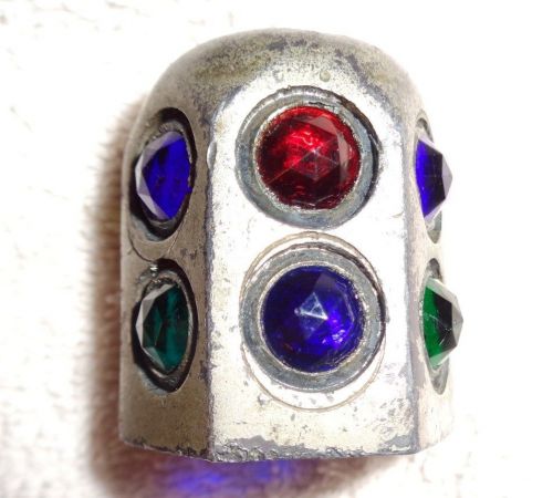 A nice old car jeweled dash light lamp cover, model a, motorcycle
