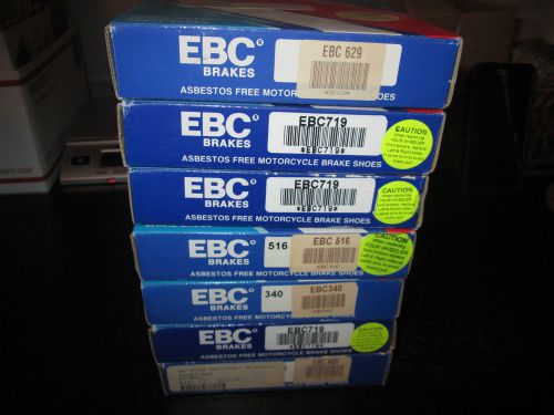 Ebc  brake shoe  lot  #  1  lot of  7   nos  brake shoes