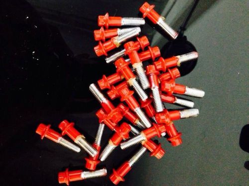 160pcs custom assembly 8mm powder coated red bolts!!! for 2 and 3 pc wheels