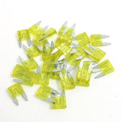 Uxcell? 30 pcs 32v 20a car truck suv blade fuses yellow