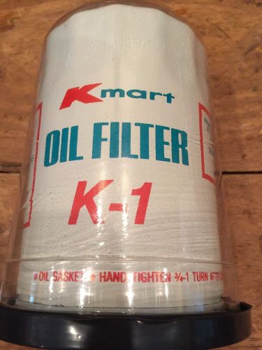 Vintage oil filter. kmart k-1. vintage oil cans.