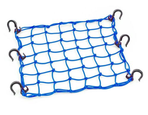 Powertye 50153 blue 15&#034;x15&#034; cargo net featuring 6 adjustable hooks &amp; tight 2&#034;...
