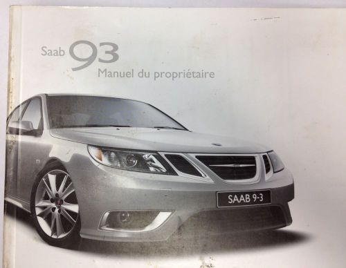 2008 saab 93 owners owner&#039;s manual french usa canada mr remotes inc
