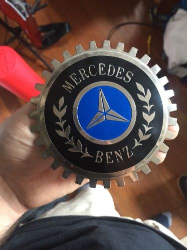 Mercedes-benz emblem grille badge vintage