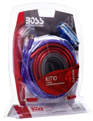 Boss audio # kit10 - 4 gauge amplifier installation kit w/rca &amp; speaker wire