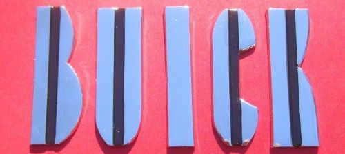 1954 buick hood letters, die cast chrome as original. hl54