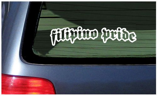Filipino pride vinyl decal sticker window graphic phillipines