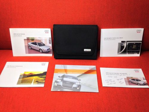 2009 audi a4 cabriolet convertible owners manual + navigation book **(rns-e)**