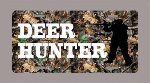 Deer hunter camo camoflage novelty license plate -free shipping!