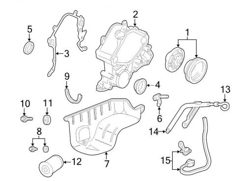 Ford oem engine crankshaft seal 4f2z6700aa image 4