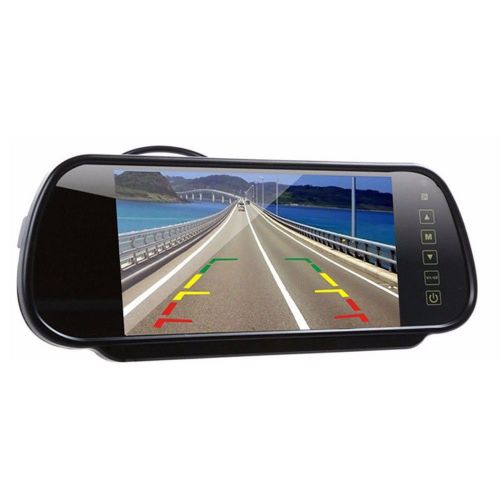 Universal fit lcd 7&#034; rear view interior mirror colour monitor reverse reversing