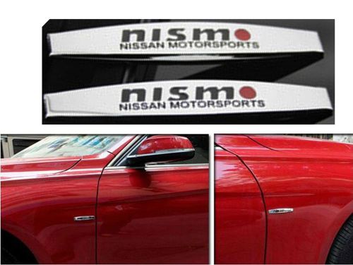 3d nismo car fender sticker auto side emblem badge universal for nissan 2 pcs